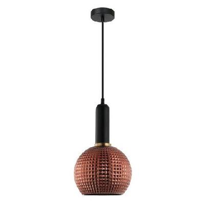 pelota pendant lamp light interior es od200mm h320mm wine glass copper segmented glass