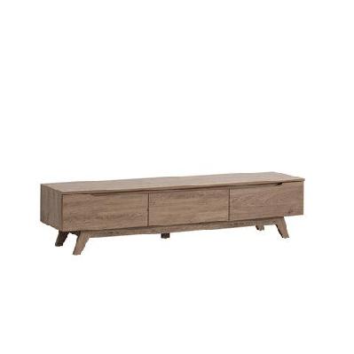 penelope scandinavian lowline entertainment unit tv stand 1.8m 3-drawers oak