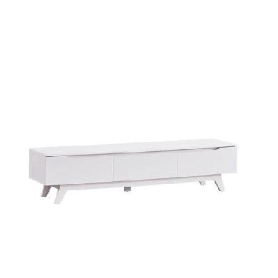penelope scandinavian lowline entertainment unit tv stand 1.8m 3-drawers white