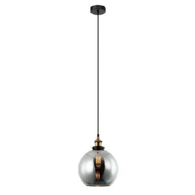 pesini pendant lamp light interior es 40w black smoke wine glass antique brass highlight
