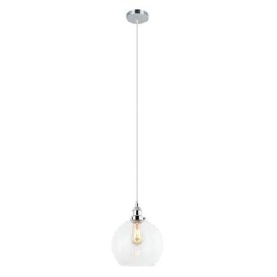 pesini pendant lamp light interior es 40w clear wine glass with chrome highlight