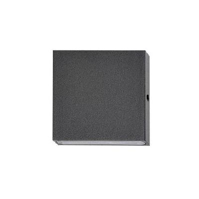 pillar light fixed 12v 3w square black 3000k ip65 flush mount 300lm