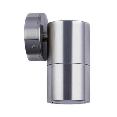 pillar light fixed 12v mr16 titanium ip65 round back plate