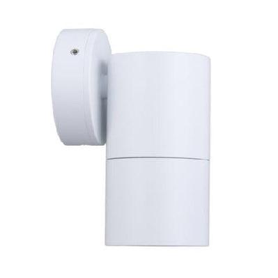 pillar light fixed 12v mr16 white ip65 round back plate
