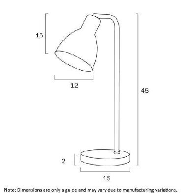 pivot modern table desk lamp light metal pink