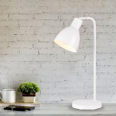pivot modern table desk lamp light metal white 