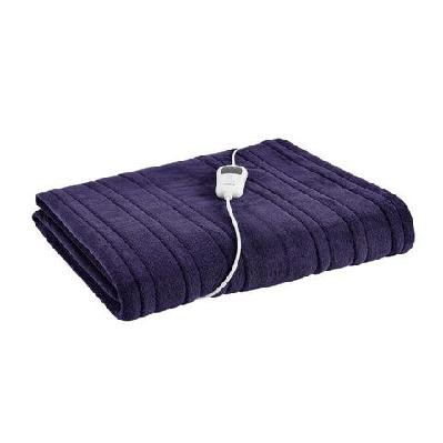plush electric heated throw blanket - orchid, 200cm x 180cm 200 x 180cm