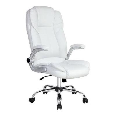 pu leather executive office desk chair - white