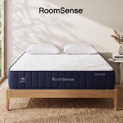 queen 30cm medium firm latex mattress bundle with 2 pillows