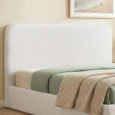 queen headboard for bed frame boucle fabric no-assembly vacuum compressed soft backrest with removable washable cover 172cm wide