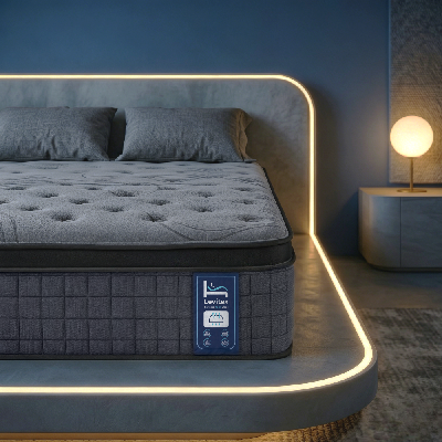 queen mattress 33 cm 7-zone pocket spring 8.0 extra firm with dual-row edge support and breathable knit cover