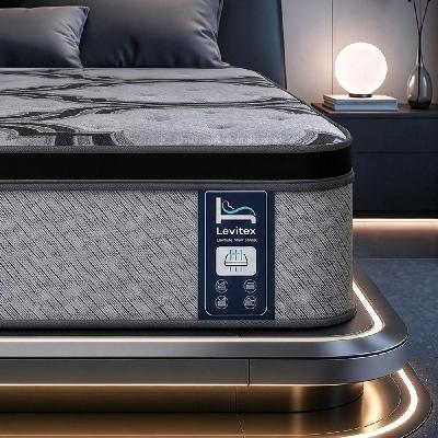 queen mattress 34 cm 5-zone pocket spring with latex and memory foam or extra lumbar and shoulder support