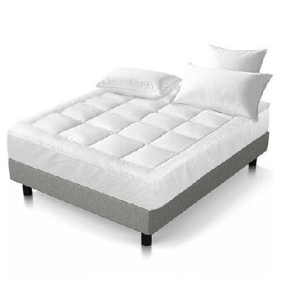 queen mattress topper pillowtop 1000gsm microfibre filling protector