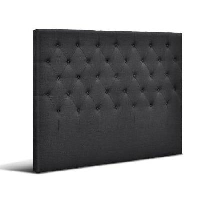 queen size bed head headboard bedhead fabric frame base cappi charcoal