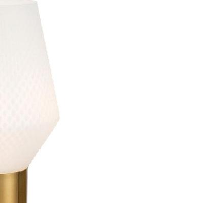 rene industrial table desk lamp light glass metal opal matt antique gold 