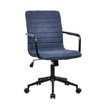 reverie fabric heathered pattern computer office task chair blue