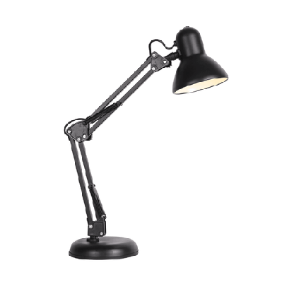 rook adjustable table desk lamp - black