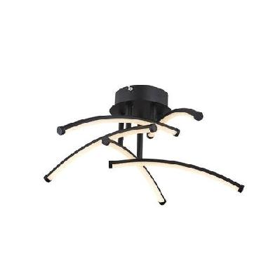 rosewarn dimmable 5 lights led modern elegant pendant lamp ceiling light - black