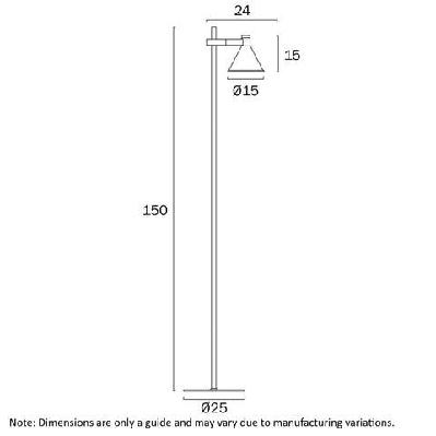 rosner modern standing floor lamp light foot switch metal white sand 