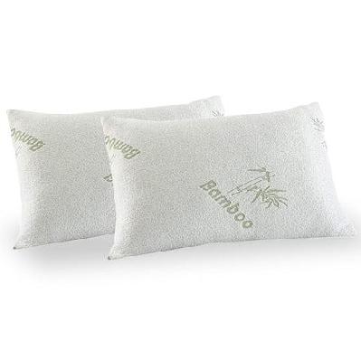 royal comfort bamboo covered memory foam pillow - 2pk