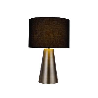 salina touch modern elegant table lamp desk light - antique brass and black