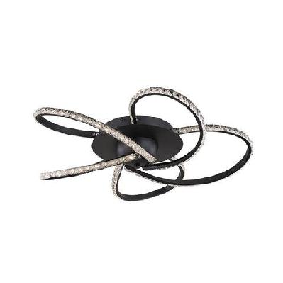 sayer dimmable 5-lights led ceilling light - black