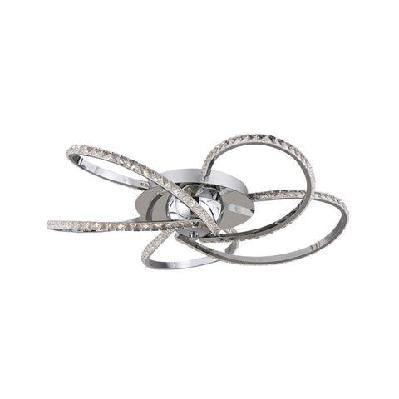 sayer dimmable 5-lights led ceilling light - chrome