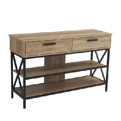 seneca wooden multi-purpose hallway console table tv stand 120cm rustic