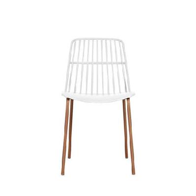 set of 2 betty kitchen dining chairs - white white