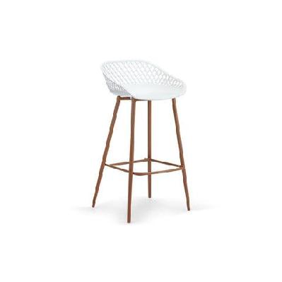 set of 2 leerdam kitchen counter bar stools - white white