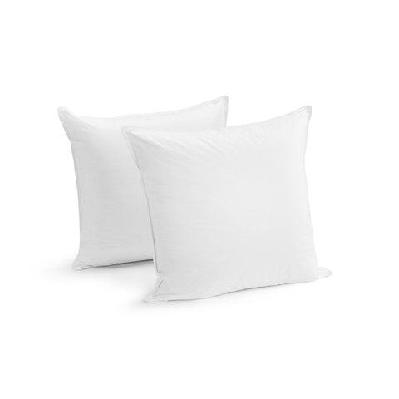 set of 2 microfibre european pillows