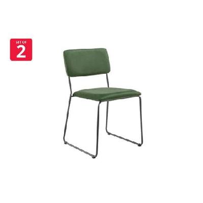 set of 2 santa ana kitchen dining chairs - green green