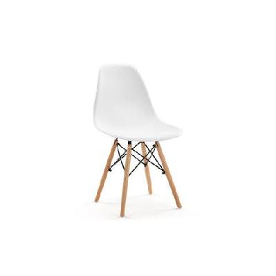 set of 4 eames kitchen dining chairs replica - white