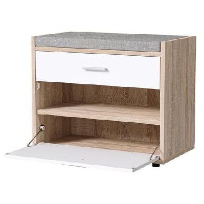 shoe cabinet bench shoes storage organiser rack fabric seat wooden cupboard up to 8 pairs