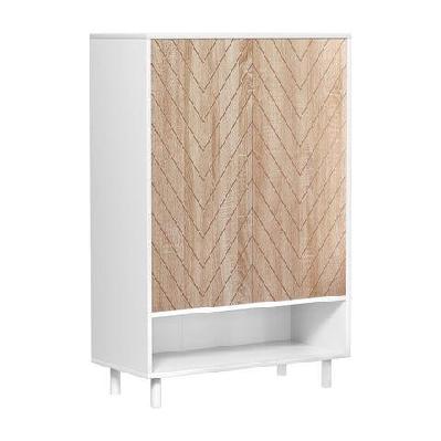 shoe rack cabinet 24 pairs 6-tier white