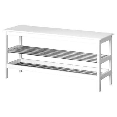 shoe rack cabinet bamboo bench 10 paris white
