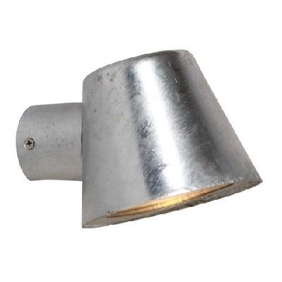 skopa wall light surface mounted gu10 cone galvanized steel ip44 glass diffuser