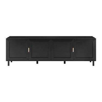sky lowline tv stand entertainment unit 180cm 4-doors black