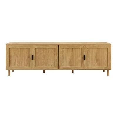 sky lowline tv stand entertainment unit 180cm 4-doors oak