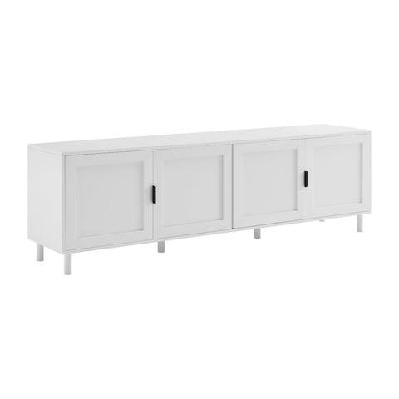 sky lowline tv stand entertainment unit 180cm 4-doors white
