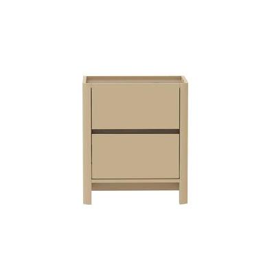 sorphel nightstand bedside table 2-drawers warm sand