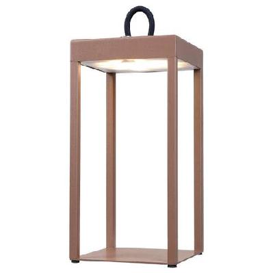 sotra modern table desk lamp light aluminium brown sand 