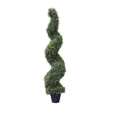 spiral rossmary 150cm artificial faux plant tree decorative in pot green