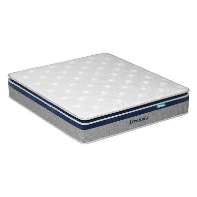 double spring mattress – 32cm pillow top, 7-zone pocket springs, latex and high-density foam