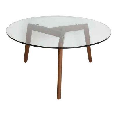 stad round coffee table - walnut