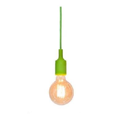 stan colour silicone ceiling hanging pendant lamp - green