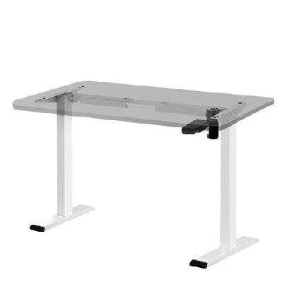 standing desk sit stand motorised height adjustable frame only white
