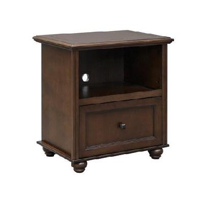 stanford printer cart filing cabinet office storage - walnut