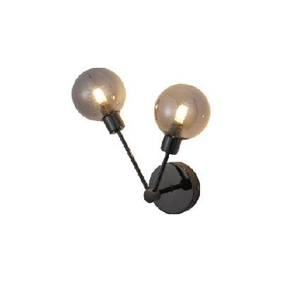 sue modern elegant wall lamp reading light - black chrome