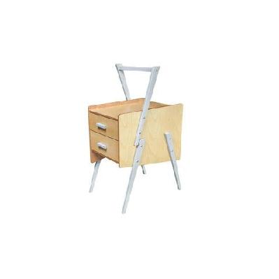 swing scandinavian bedside nightstand side end lamp table - grey
